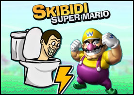 Popüler Süper Mario oyununu bu sefer Skibidi Tuvalet ile oyna