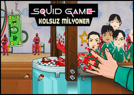 Squid Game oyuncuları bu sefer meşhur kolsuz milyoner oyunu için sahnede giyotine kolu kaptırmadan parayı al yarışmayı tamamla