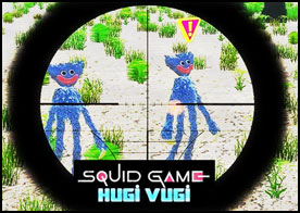 Squid Game keskin nişancısı olarak oyun alanında hatalı hareket eden Hugi Vugi'leri avla