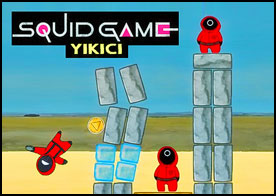 Squid Game muhafızlarının üzerinde durduğu kuleleri yıkarak hepsini öldür