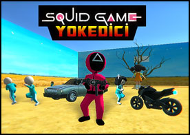 Squid Game muhafızları olarak oyunlara katılmamakta direten oyuncuları temizle