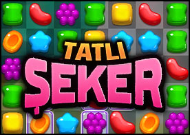 Candy Crash Saga türü bu oyunda 3 veya daha fazla tatlı şekeri hizalayıp yok ediyoruz