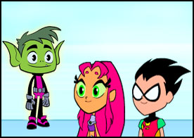 Görevlerini başarıyla tamamlamaları için Teen Titans kahramanlarına yardımcı ol