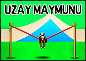 Uzay Maymunu - Yayı ger maymunu uzaya doğru fırlat arkadan gaz çıkarta çıkarta yükselmesini sağla