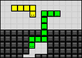 Bildiğiniz yılan oyunuyla tetris oyunu birleşirse nasıl bir oyun ortaya çıkar merak ediyorsanız hemen oynayın