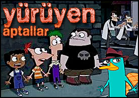 Dr. Doofenshmirtz'ın yürüyen aptallarına karşı şehri koruması için Phineas ve Ferb'e yardım edin