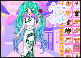 Fantastik Gardırop Masalları'nın büyülü dünyasına dalın ve en göz alıcı anime kız kıyafetini tasarlayın