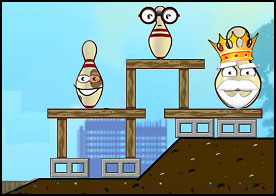 Klasik bovling oyununu bu sefer angry bird tarzı bir oyunla oynuyoruz