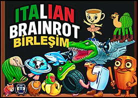 İtalyan Brainrot memes dünyasının acaip ve absürt karakterlerini birleştirip daha absürt bir karakter oluşturun