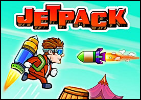 Maceracı kahramanımız jetpackı ile karşısına çıkan tüm engelleri aşarak yoluna devam ediyor