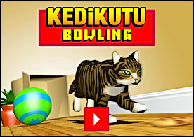 Bowling topu olarak kediyi kuka olarakta kutuları kullanıyoruz :)