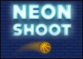 Neon basketbol topunu düşürmeden basket yıldızları toplayarak basket potasından geçir
