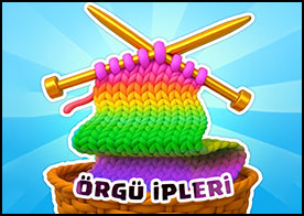 Rengarenk örgü iplik makaralarını uygun kovaya yerleştirmeniz gereken eğlenceli ve rahatlatıcı bir bulmaca oyunu sizi bekliyor - 8