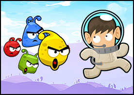 Angry Birds tarzı bu oyunda gezegenlerini istila eden insanlara karşı uzaylılara yardım ediyoruz