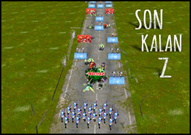 Dünyayı istila eden zombiler her taraftan akın akın  üzerine geliyor askeri grubun komutanı olarak tüm zombileri yok et