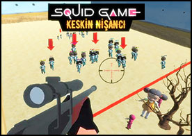 Bu sefer keskin nişancı olarak Squid Game kırmızı ışık yeşil ışık oyununda hareket eden oyuncuları öldürüyoruz - 22