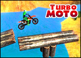 Birbirinden zorlu 3D parkurlarda motosikletini ustalıkla kullanarak ilerle
