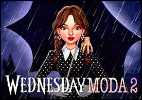 Addams ailesinin soğuk ve duygusuz kızı Wednesday yeni okulunda yeni arkadaşlar edinmek için hazırlık yapıyor ona eşlik edin - 1
