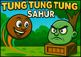 Tung Tung Sahur olarak Angry Birds türü bu oyunda zombi yumurtakafaları imha edin